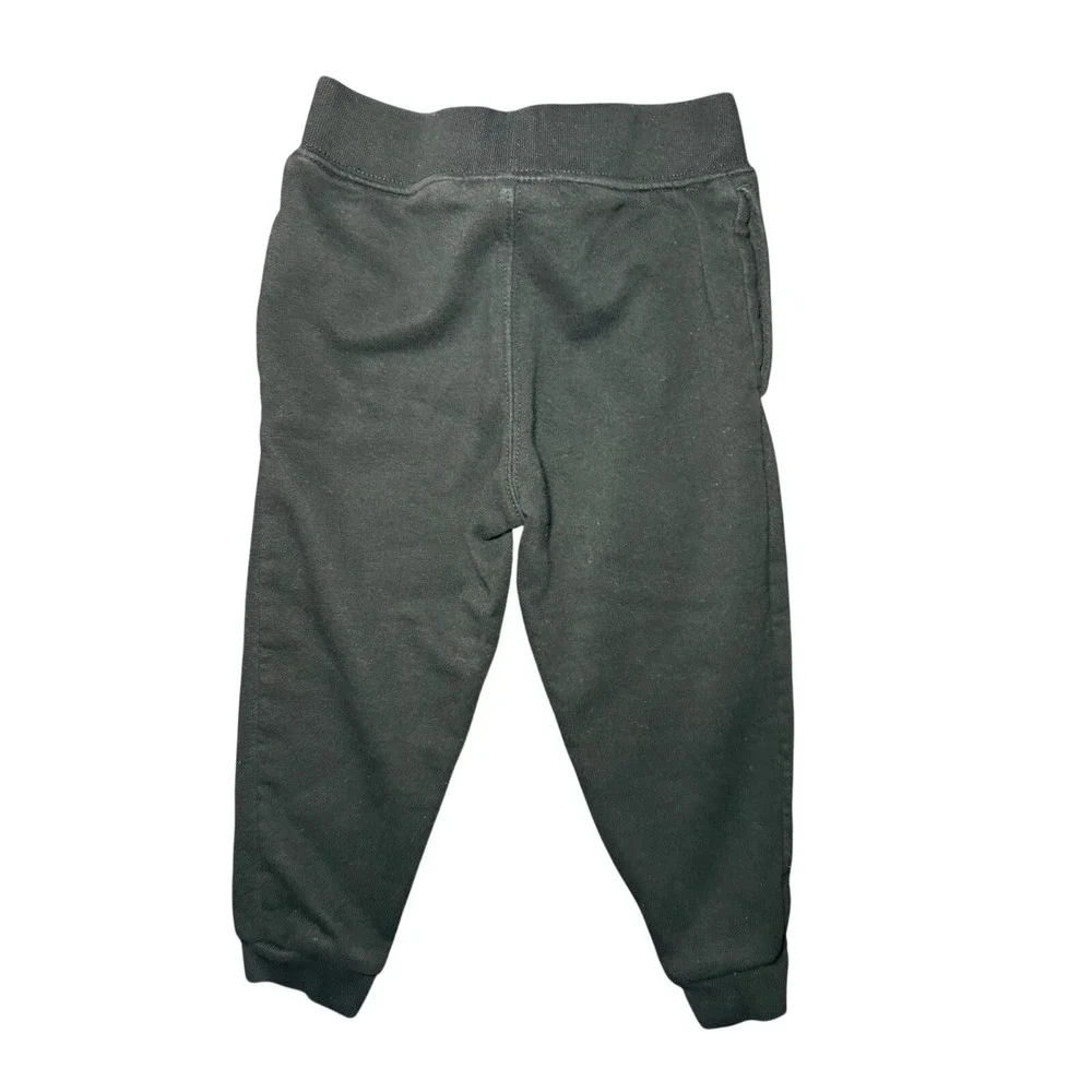 The Childrens Place Jogger Pants Boys 3T Black Fleece Lined Drawstring Sweats